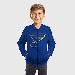 Бомбер детский St Louis Blues: Tarasenko 91, цвет: 3D-синий — фото 2