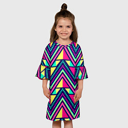 Платье клеш для девочки Ornament, цвет: 3D-принт — фото 2