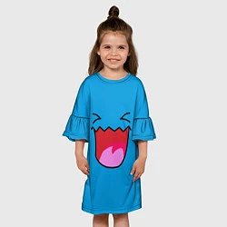 Платье клеш для девочки Покеболл, цвет: 3D-принт — фото 2