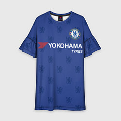 Платье клеш для девочки Chelsea FC: Yokohama, цвет: 3D-принт