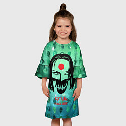 Платье клеш для девочки Suicide Squad Katana, цвет: 3D-принт — фото 2