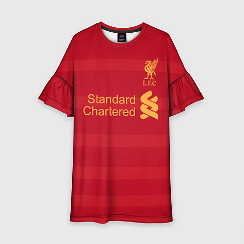 Детское платье Liverpool FC: Standart Chartered / 3D-принт – фото 1