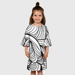 Платье клеш для девочки Смелость и счастье, цвет: 3D-принт — фото 2