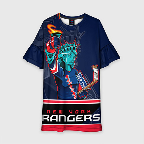 Детское платье New York Rangers / 3D-принт – фото 1