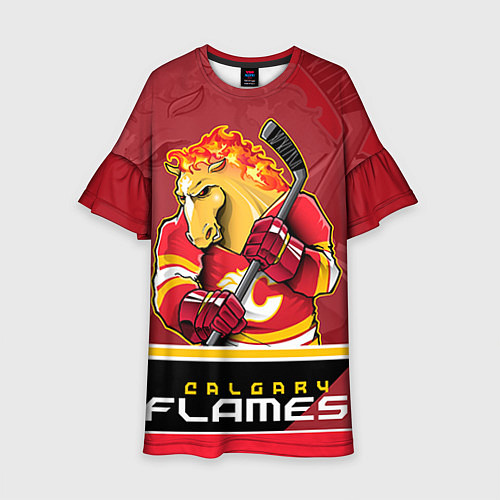 Детское платье Calgary Flames / 3D-принт – фото 1