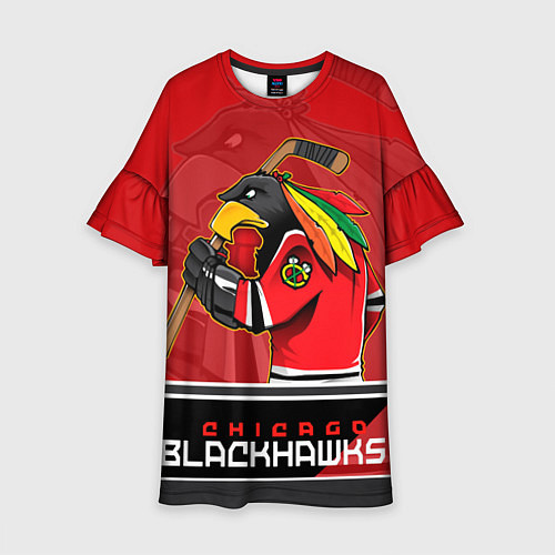 Детское платье Chicago Blackhawks / 3D-принт – фото 1
