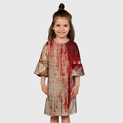 Платье клеш для девочки Бинты 1, цвет: 3D-принт — фото 2