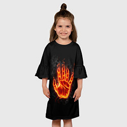 Платье клеш для девочки Внутренняя энергия, цвет: 3D-принт — фото 2