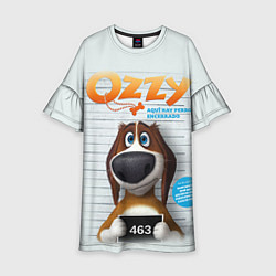 Платье клеш для девочки Ozzy Dog, цвет: 3D-принт