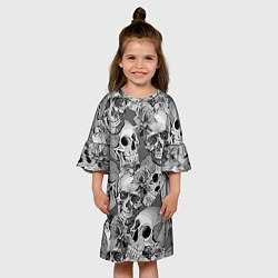 Платье клеш для девочки Хэллуин 8, цвет: 3D-принт — фото 2