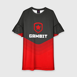 Платье клеш для девочки Gambit Gaming Uniform, цвет: 3D-принт