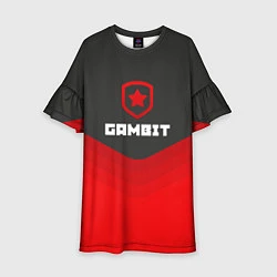 Платье клеш для девочки Gambit Gaming Uniform, цвет: 3D-принт