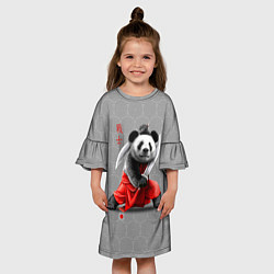 Платье клеш для девочки Master Panda, цвет: 3D-принт — фото 2