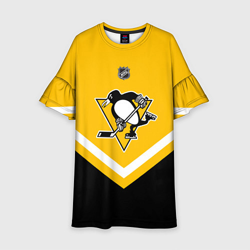 Детское платье NHL: Pittsburgh Penguins / 3D-принт – фото 1