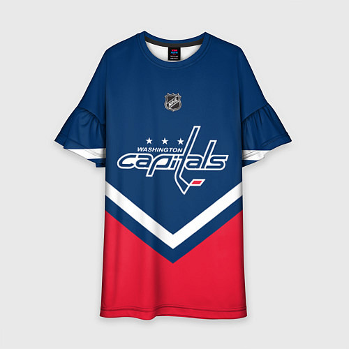 Детское платье NHL: Washington Capitals / 3D-принт – фото 1