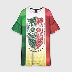 Платье клеш для девочки Мексика, цвет: 3D-принт