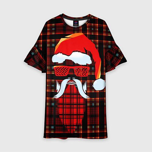 Детское платье Санта Клаус хипстер / 3D-принт – фото 1