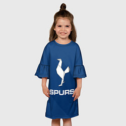 Платье клеш для девочки Tottenham Spurs, цвет: 3D-принт — фото 2
