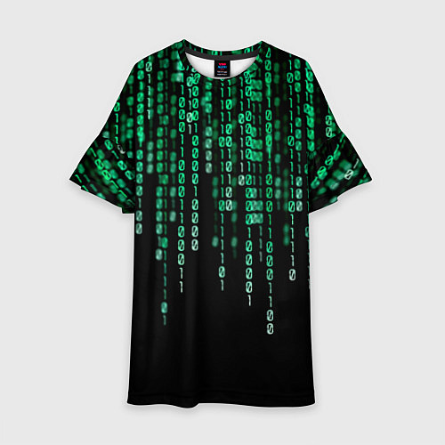 Детское платье Цифровой поток из матрицы / 3D-принт – фото 1