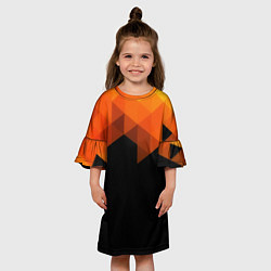 Платье клеш для девочки Trianse, цвет: 3D-принт — фото 2