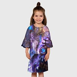 Платье клеш для девочки Ryze, цвет: 3D-принт — фото 2