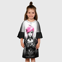 Платье клеш для девочки Vi, цвет: 3D-принт — фото 2