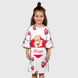 Платье клеш для девочки Юлия, цвет: 3D-принт — фото 2