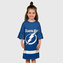 Платье клеш для девочки Tampa Bay: Kucherov, цвет: 3D-принт — фото 2