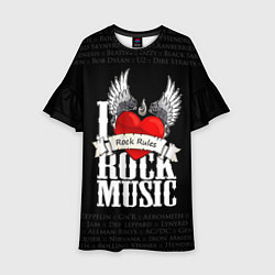 Детское платье I Love Rock Music