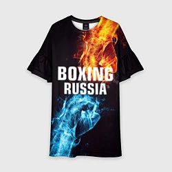 Платье клеш для девочки Boxing Russia, цвет: 3D-принт