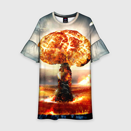 Детское платье Атомный взрыв / 3D-принт – фото 1