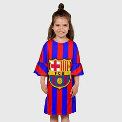 Платье клеш для девочки Barca FCB Club, цвет: 3D-принт — фото 2