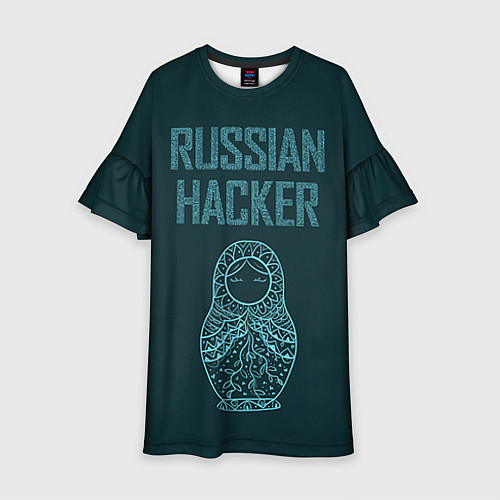 Детское платье Русский хакер / 3D-принт – фото 1