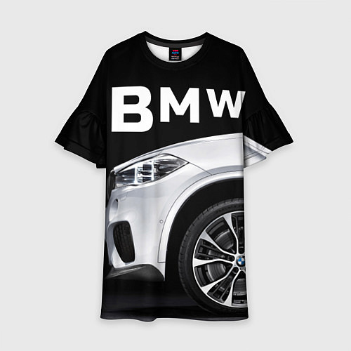 Детское платье BMW: White Style / 3D-принт – фото 1