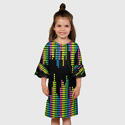 Платье клеш для девочки Эквалайзер, цвет: 3D-принт — фото 2
