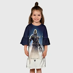 Платье клеш для девочки Destiny: Warlock, цвет: 3D-принт — фото 2
