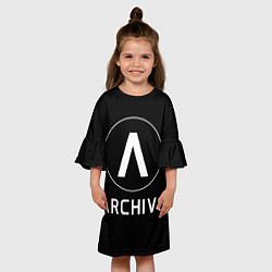 Платье клеш для девочки ARCHIVE, цвет: 3D-принт — фото 2