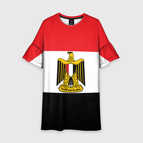 Детское платье Флаг и герб Египта / 3D-принт – фото 1