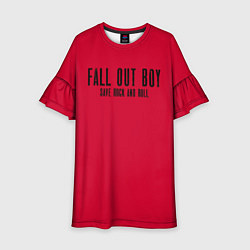 Платье клеш для девочки Fall out boy: Save Rock, цвет: 3D-принт