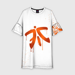 Платье клеш для девочки Fnatic: White collection, цвет: 3D-принт