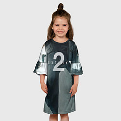 Платье клеш для девочки Destiny 2, цвет: 3D-принт — фото 2