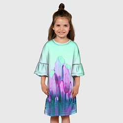 Платье клеш для девочки Imagine Dragons: Thunder, цвет: 3D-принт — фото 2