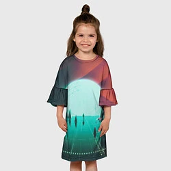 Платье клеш для девочки Imagine Dragons: Levitate, цвет: 3D-принт — фото 2