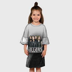 Платье клеш для девочки The Killers, цвет: 3D-принт — фото 2