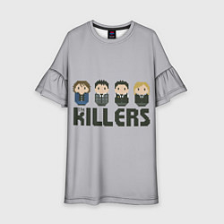 Платье клеш для девочки The Killers Boys, цвет: 3D-принт