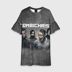 Платье клеш для девочки Combichrist, цвет: 3D-принт