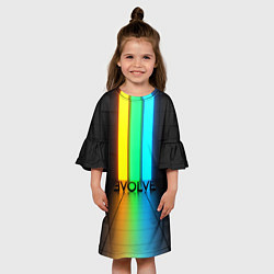 Платье клеш для девочки Evolve, цвет: 3D-принт — фото 2