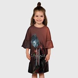Платье клеш для девочки LineAge II 5, цвет: 3D-принт — фото 2