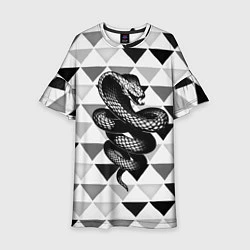 Детское платье Snake Geometric