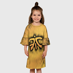 Платье клеш для девочки Team Fnatic, цвет: 3D-принт — фото 2